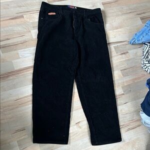 Empyre Black Corduroy Pants for Men